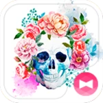 Logo of Skull Flowers Theme +HOME android Application 